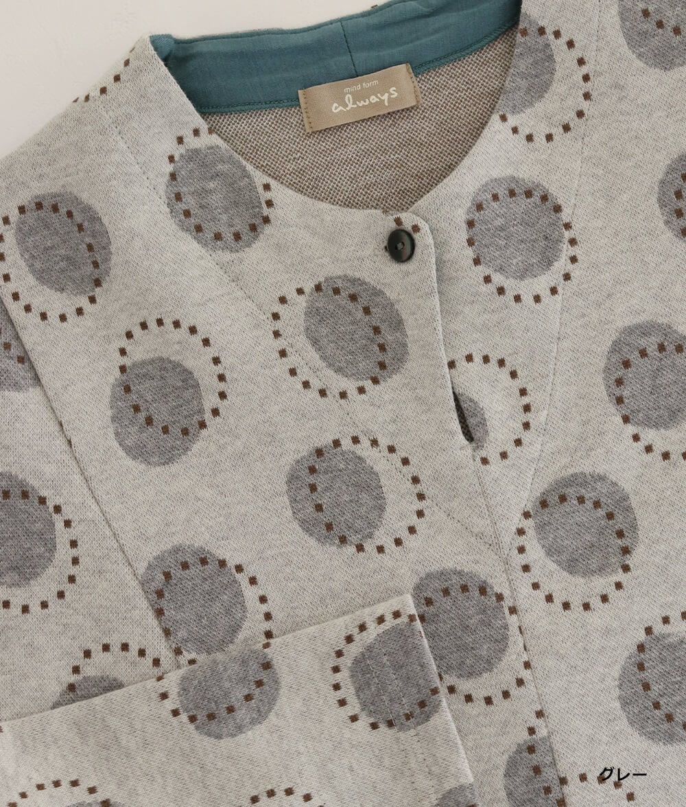 ドットジャカードチュニック