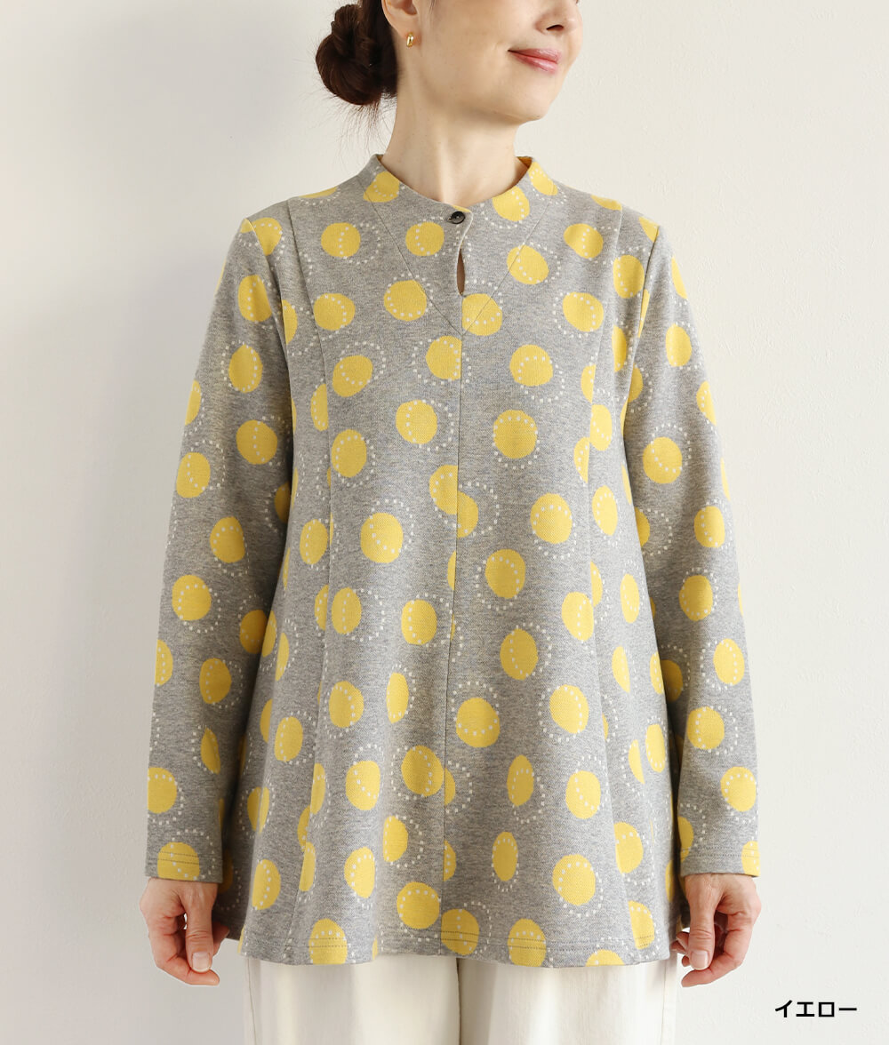 ドットジャカードチュニック
