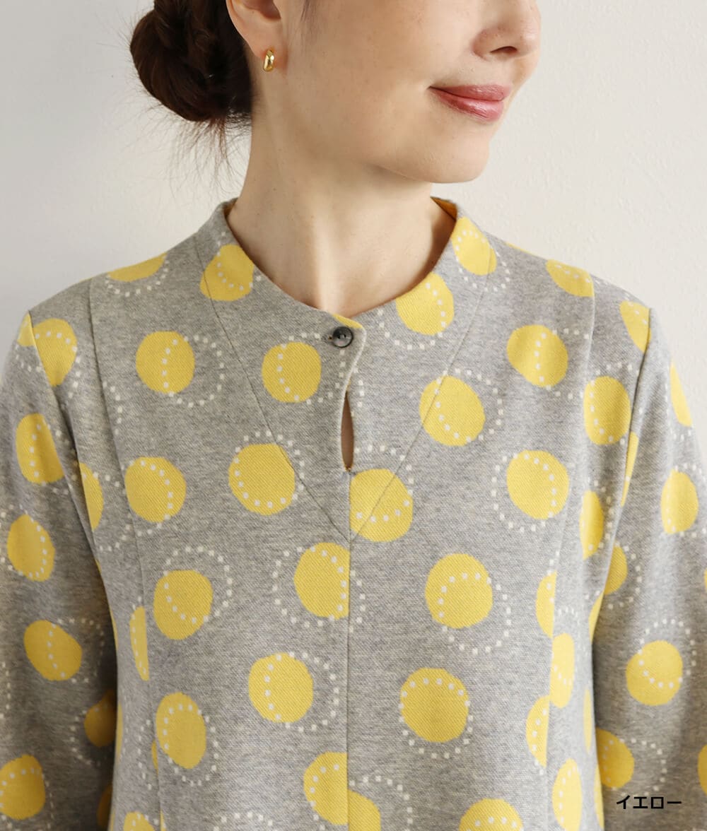 ドットジャカードチュニック