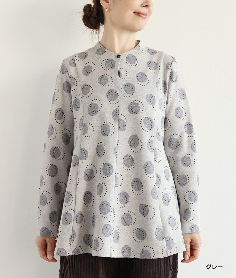 ドットジャカードチュニック