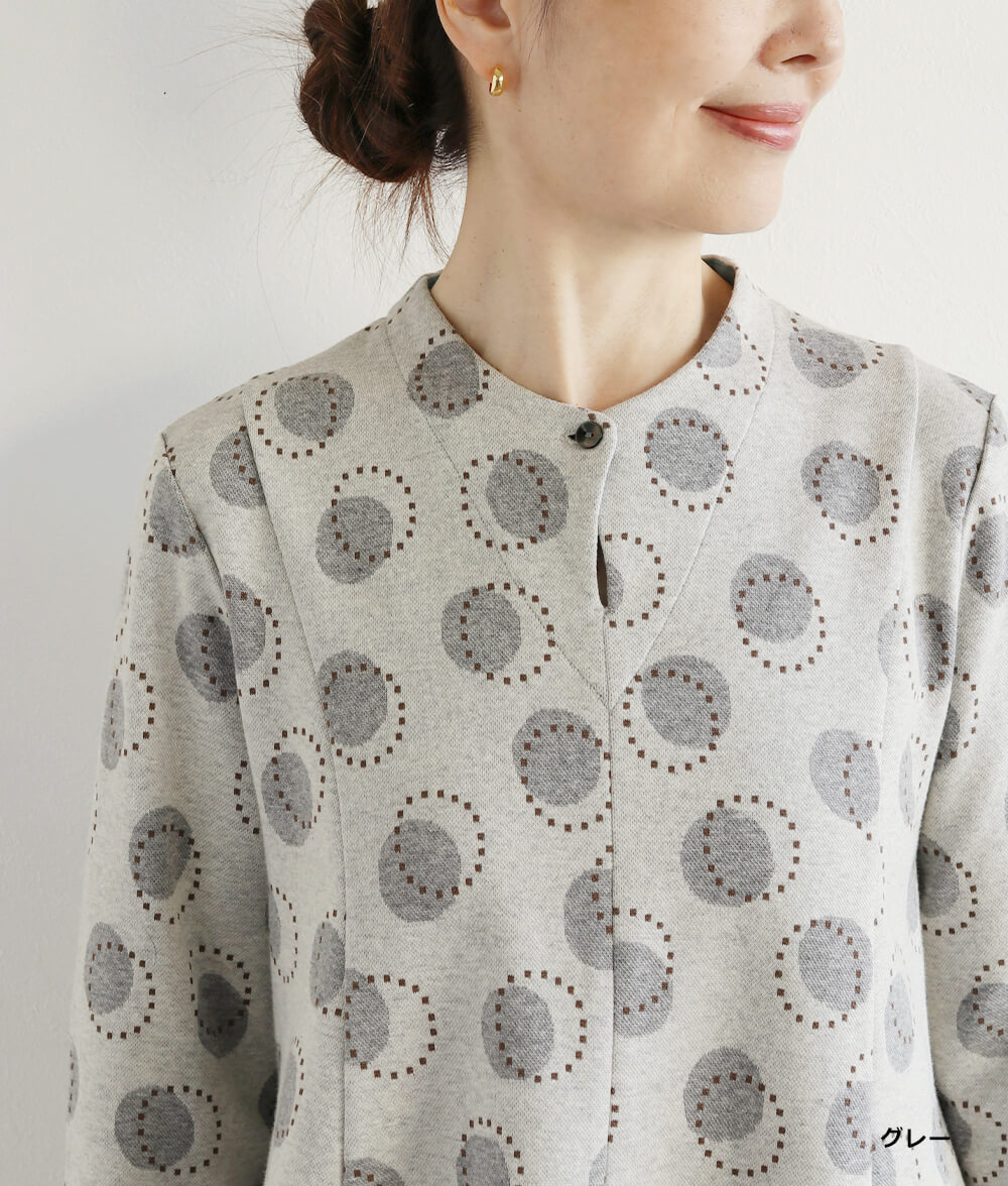 ドットジャカードチュニック