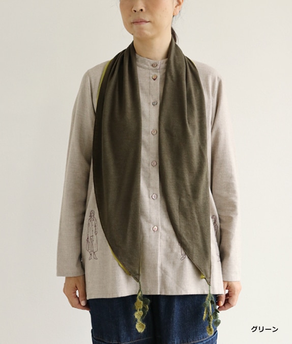 【SALE50%OFF】花モチーフえりまき