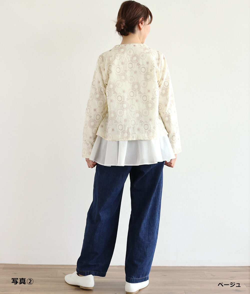 スカラップレースブラウスl 50代・60代からの婦人服 オルウェイズ公式
