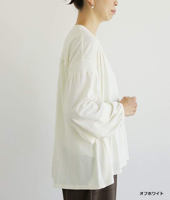 【SALE50%OFF】ウール混天竺ブラウス