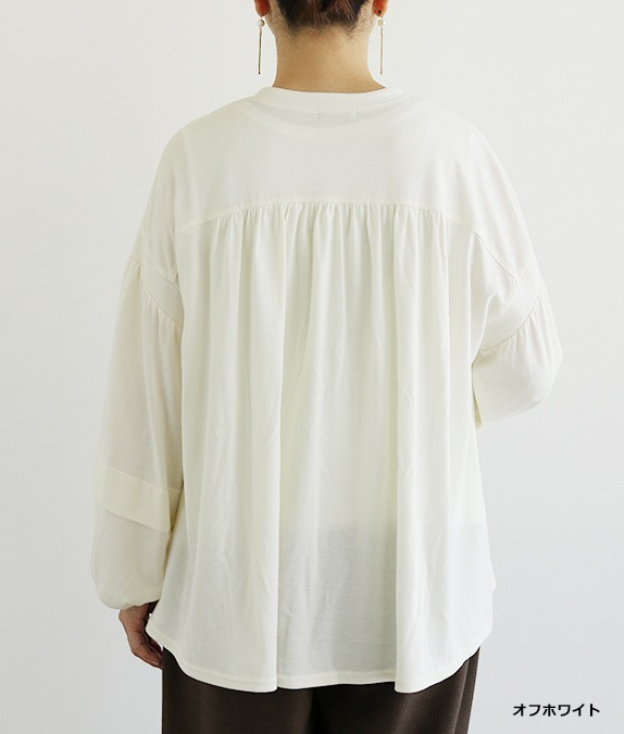 【SALE50%OFF】ウール混天竺ブラウス