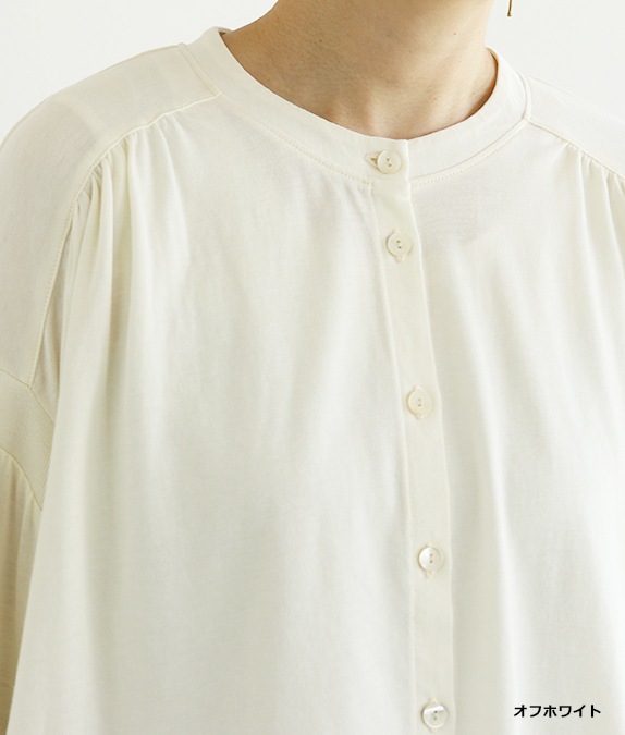 【SALE50%OFF】ウール混天竺ブラウス