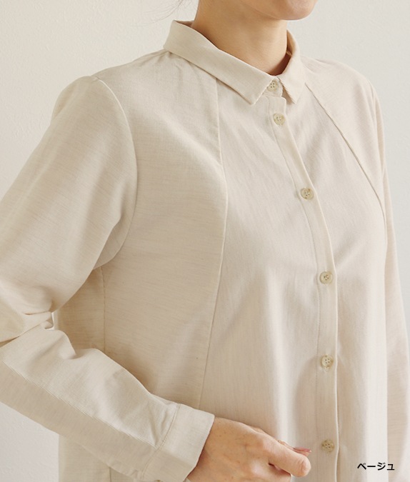 【再値下げ1/14(水)10時～SALE30％OFF】シャツコールブラウス