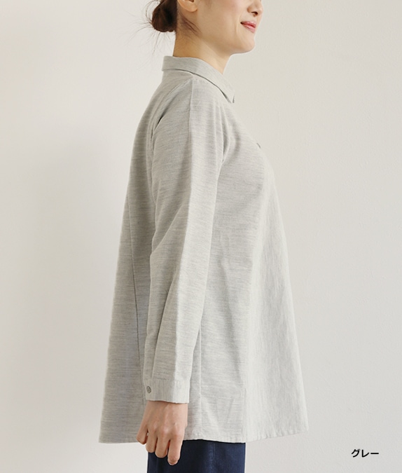 【再値下げ1/14(水)10時～SALE30％OFF】シャツコールブラウス