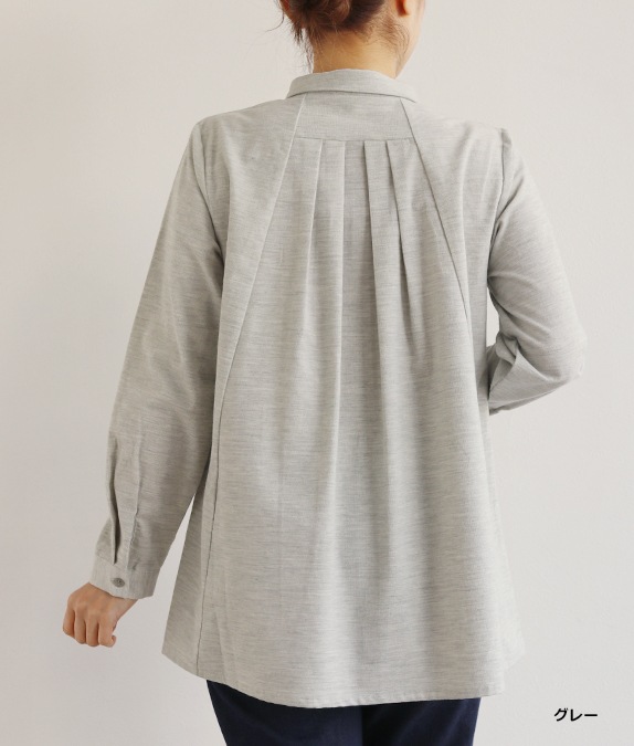 【再値下げ1/14(水)10時～SALE30％OFF】シャツコールブラウス