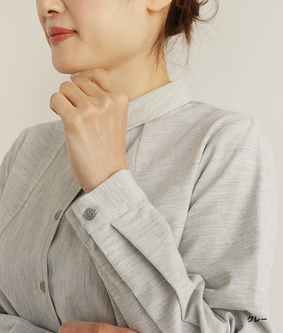 【再値下げ1/14(水)10時～SALE30％OFF】シャツコールブラウス