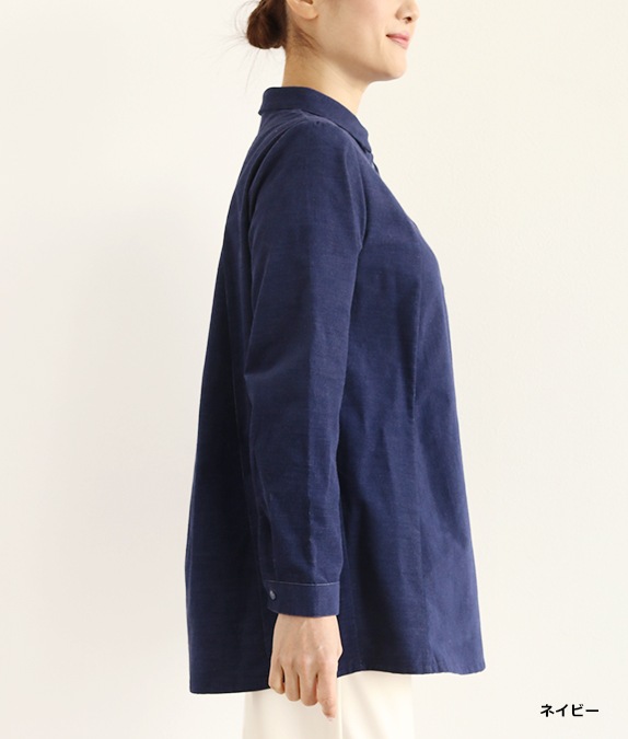 【再値下げ1/14(水)10時～SALE30％OFF】シャツコールブラウス