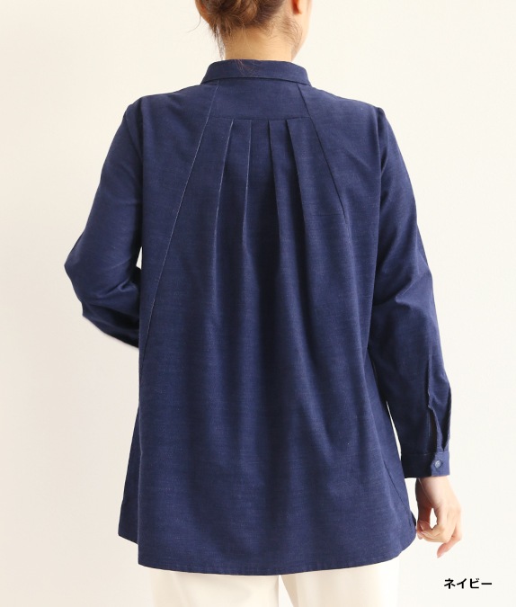 【再値下げ1/14(水)10時～SALE30％OFF】シャツコールブラウス