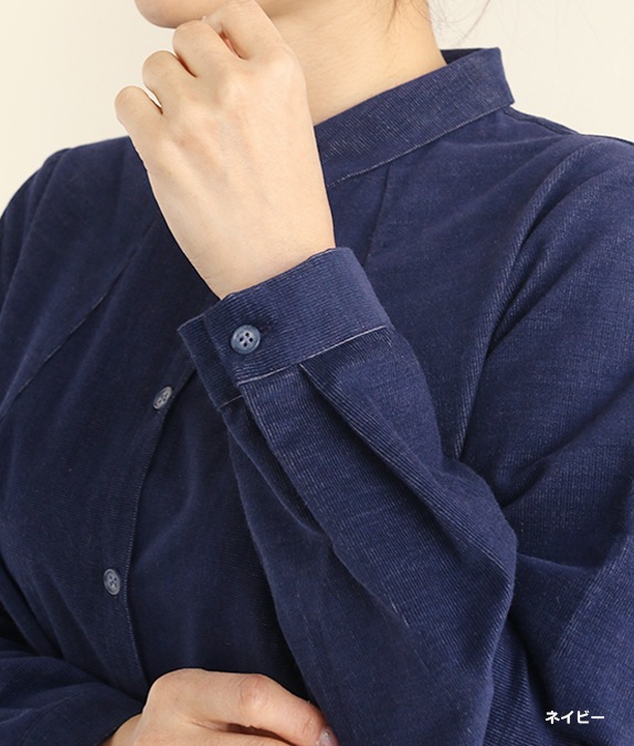 【再値下げ1/14(水)10時～SALE30％OFF】シャツコールブラウス