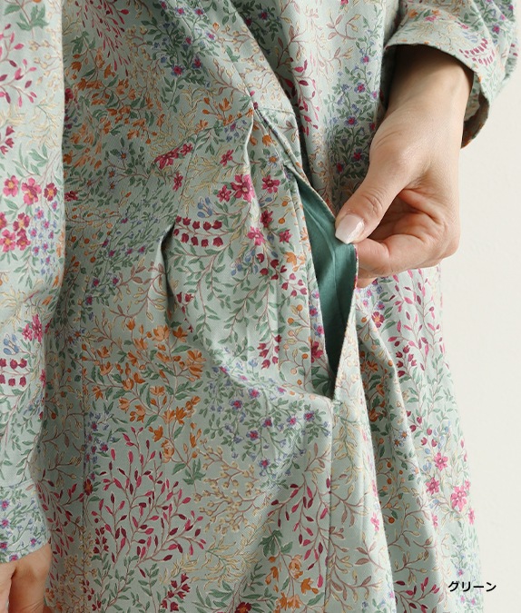 【SALE30％OFF】花ざかりワンピース
