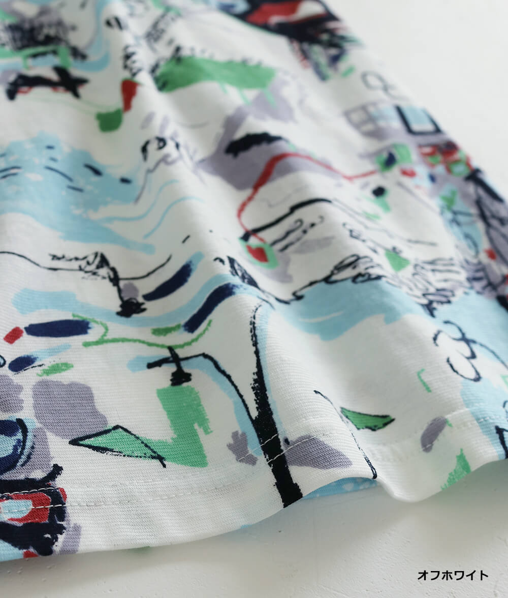 【SALE30%OFF】風景画スケッチチュニック