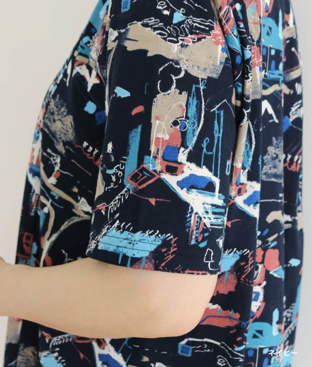 【SALE30%OFF】風景画スケッチチュニック