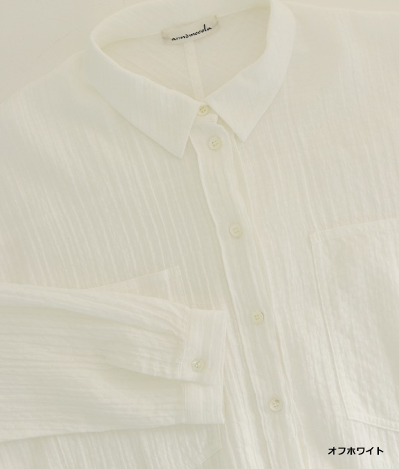 【SALE30%OFF】シャーリングコットンブラウス