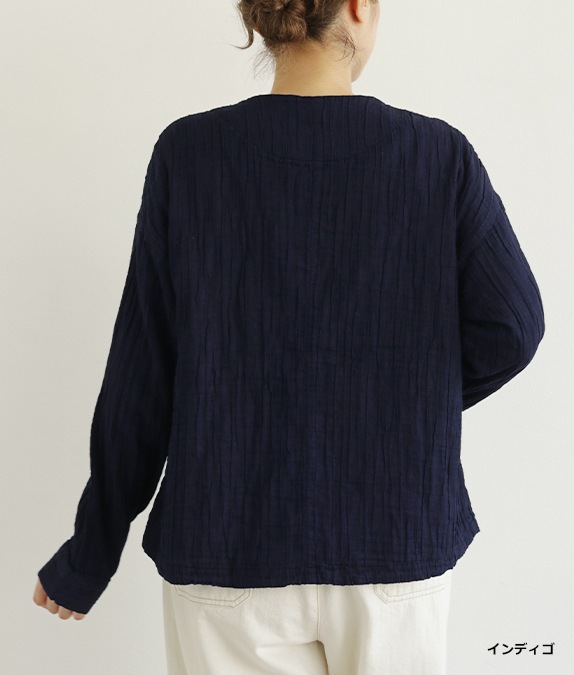 【SALE20%OFF】ダブルガーゼインディゴジャケット