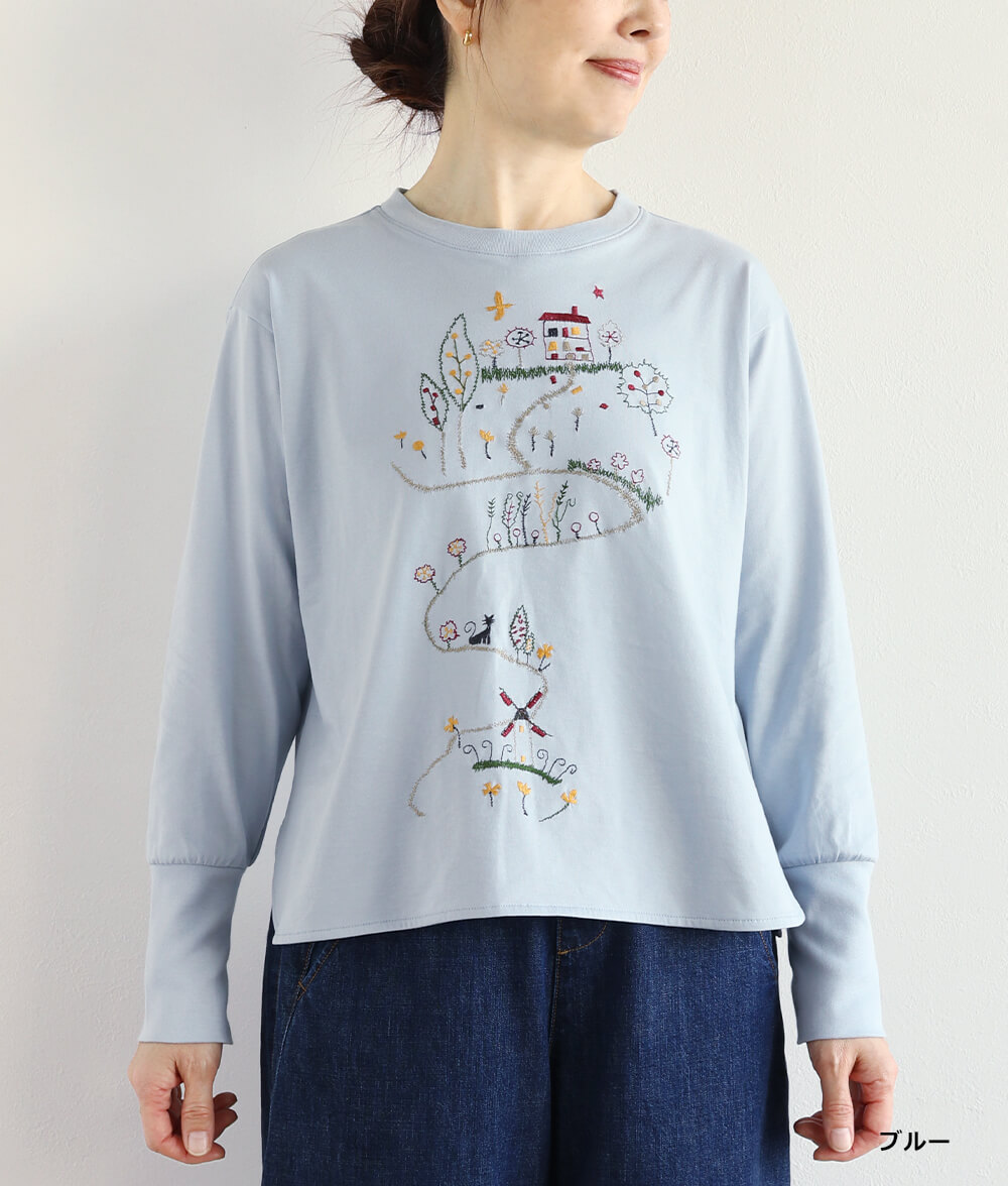 ねこのさんぽみちプルオーバー