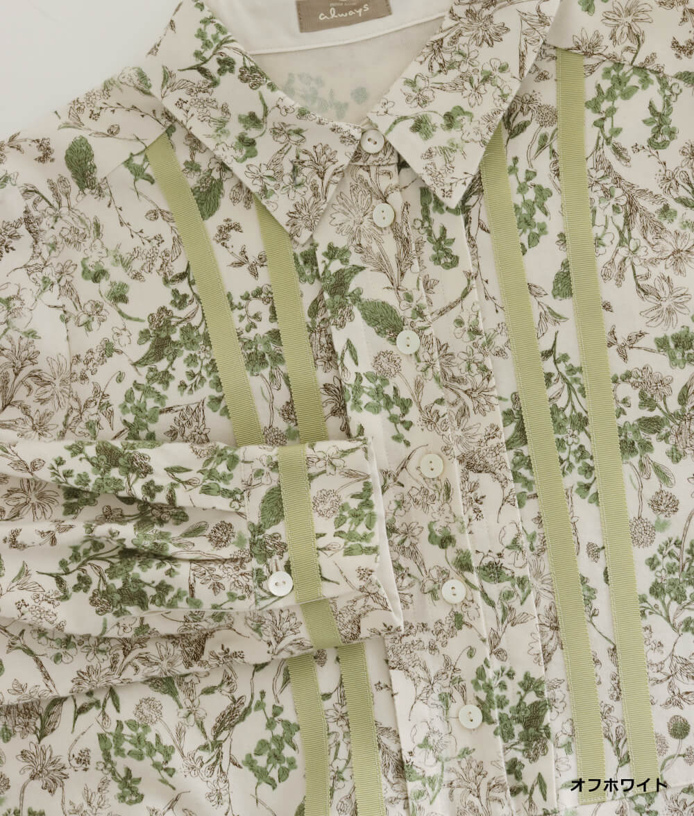 20ビエラ起毛花柄ワンピース