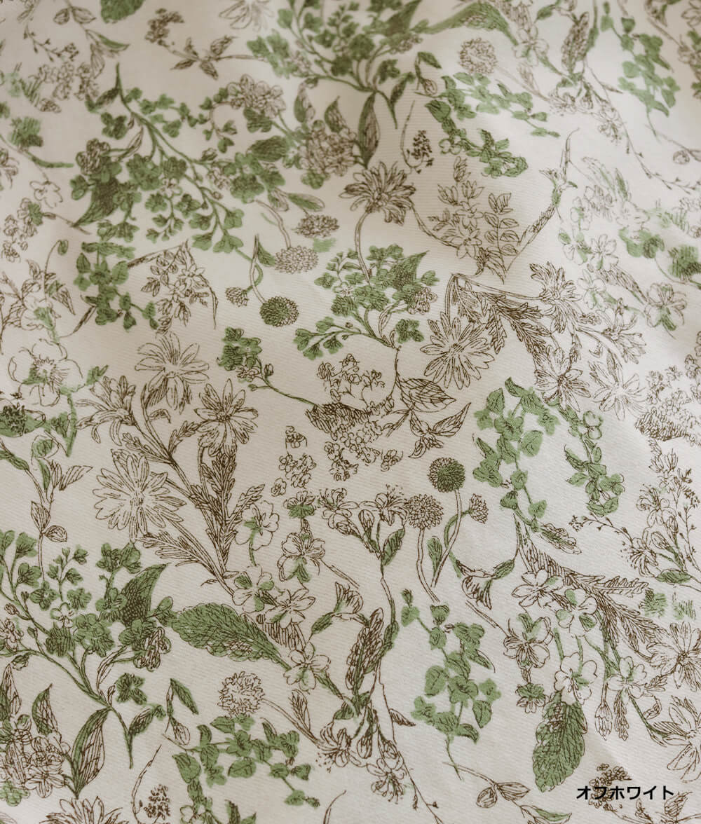 20ビエラ起毛花柄ワンピース