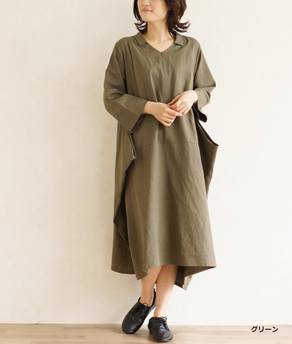 フロントファスナーワンピース l 40代・50代からの婦人服 オルウェイズ