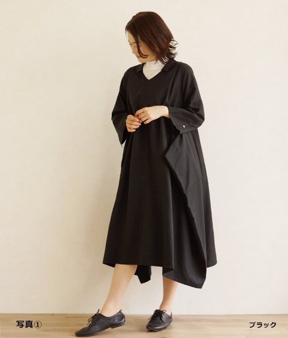 フロントファスナーワンピース l 40代・50代からの婦人服 オルウェイズ