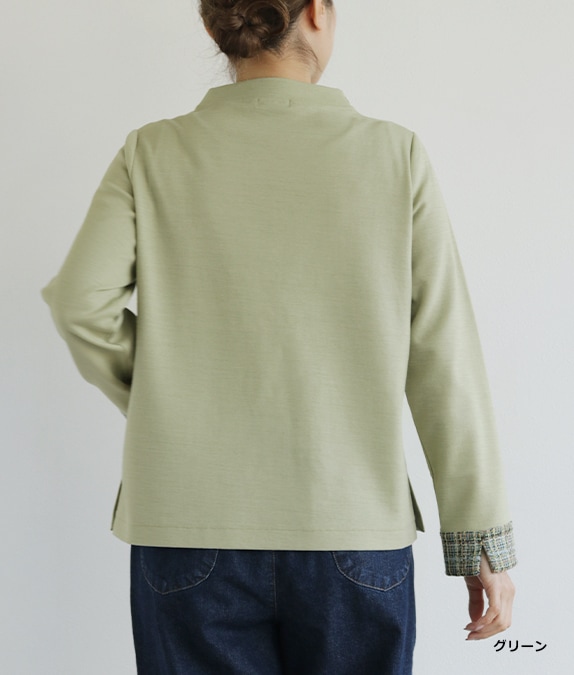 【SALE50%OFF】異素材合わせプルオーバー