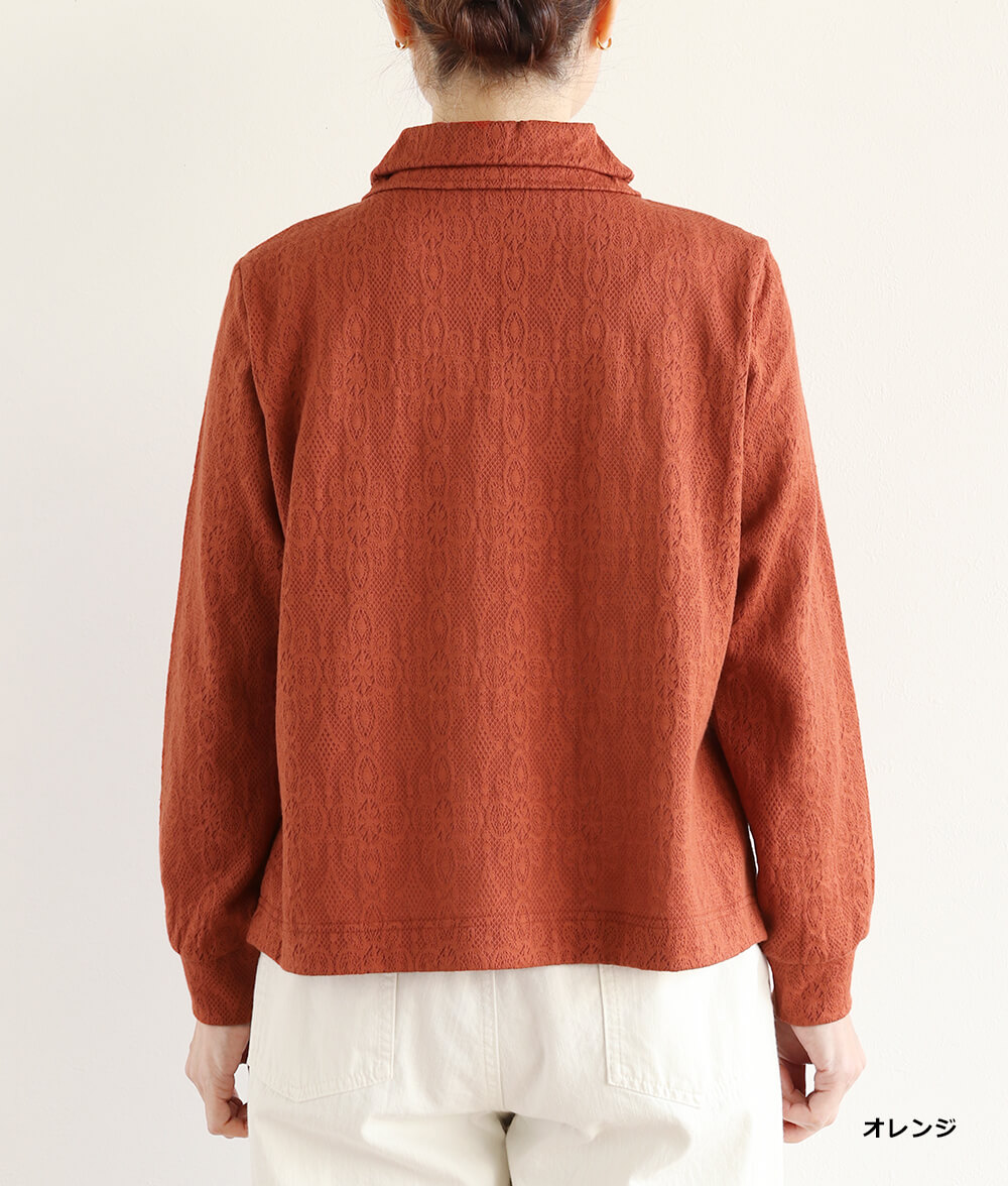 レースジャカードプルオーバー