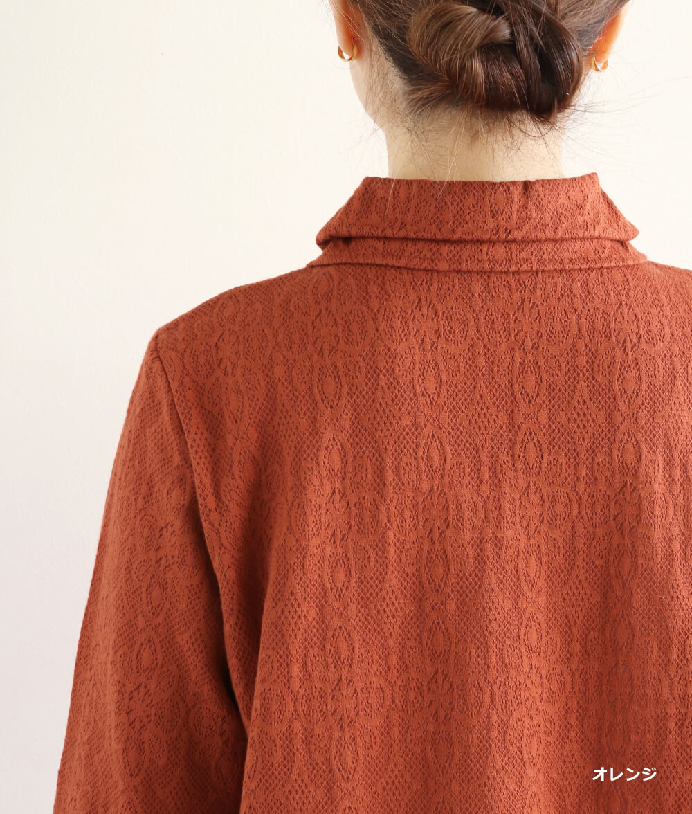 レースジャカードプルオーバー