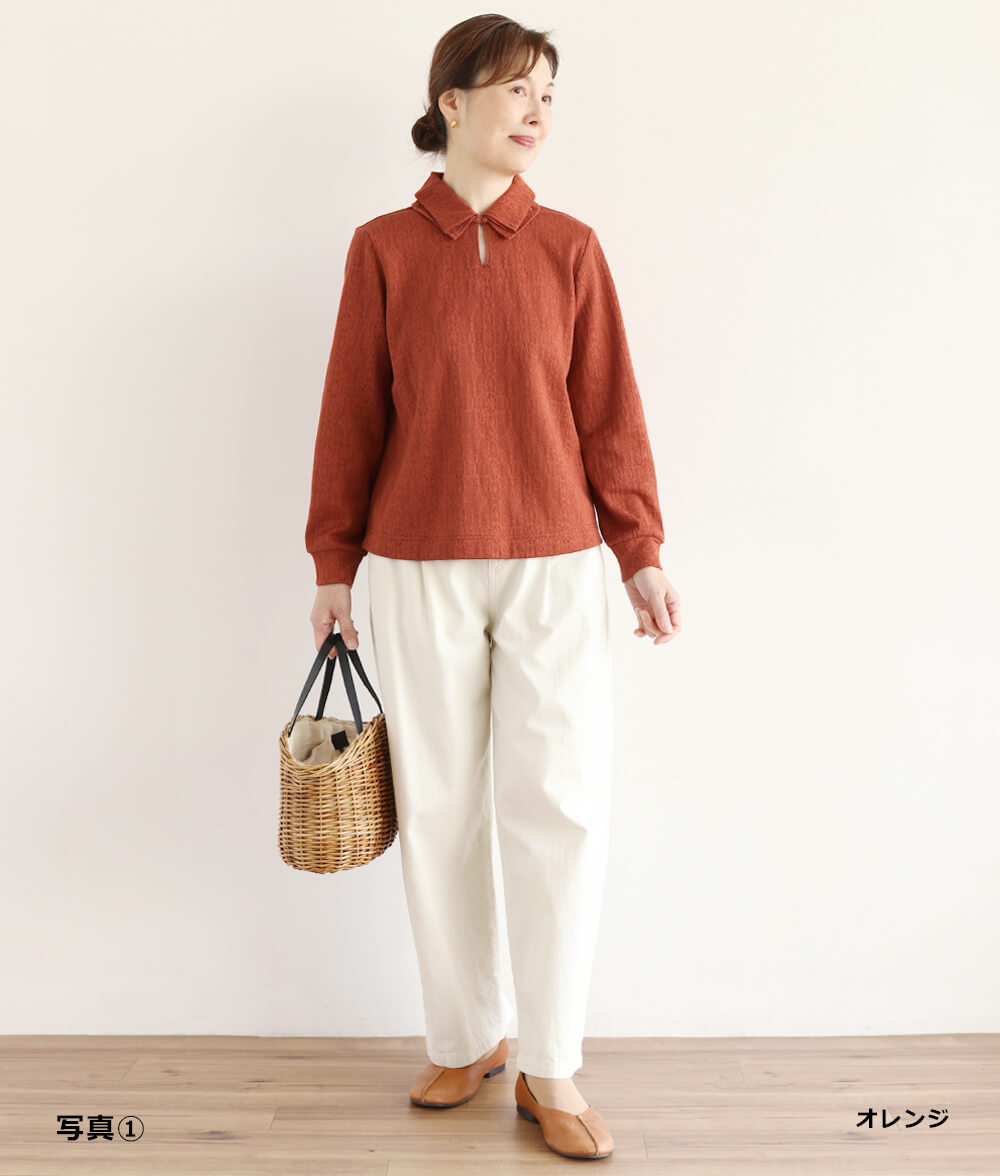 レースジャカードプルオーバー