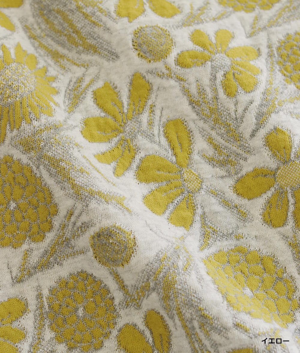 花ジャカードカーディガン