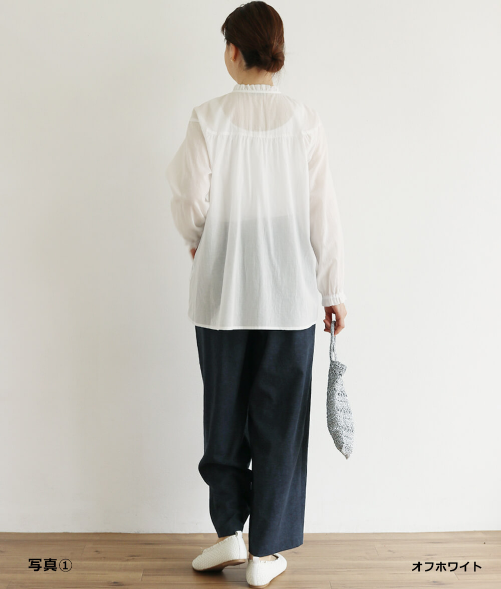 【SALE20%OFF】ふんわりコットンブラウス