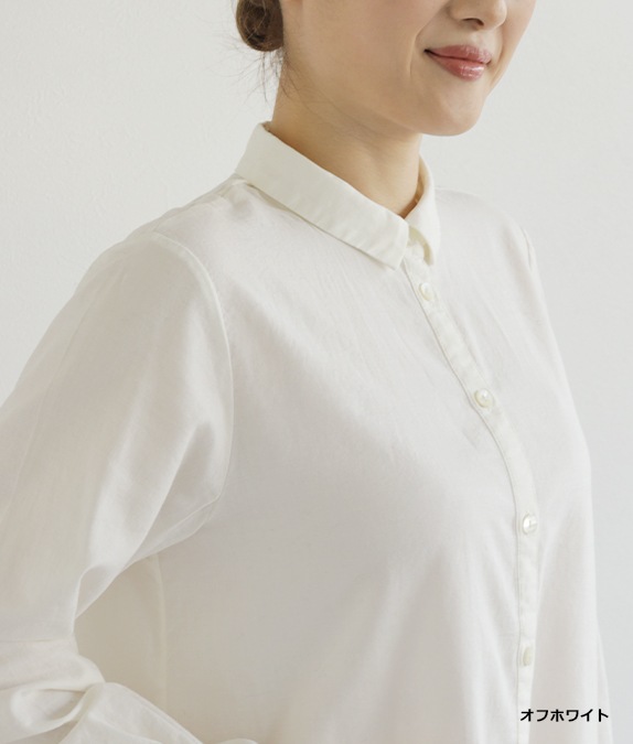 【SALE50%OFF】綿＆ウール製品染ブラウス