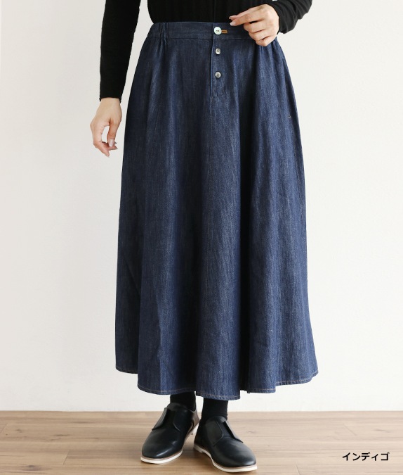 【SALE50％OFF】6オンスデニム8枚接ぎスカート