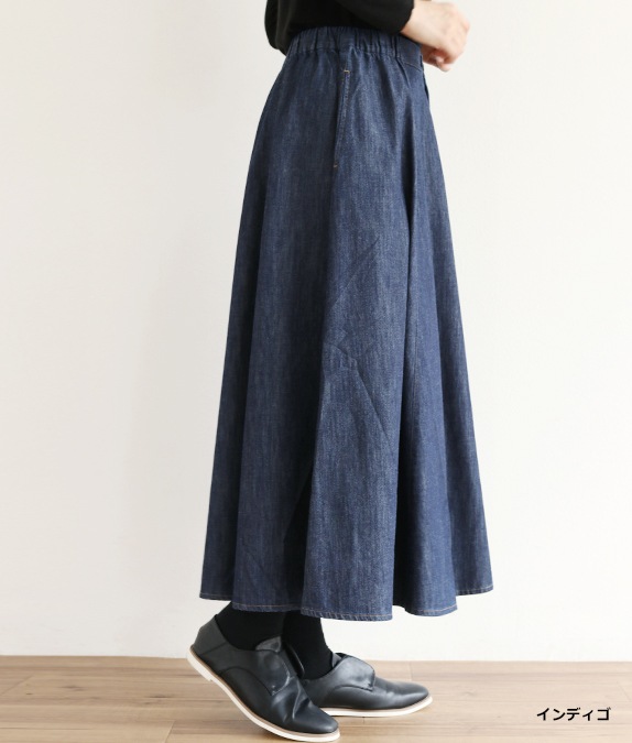 【SALE50％OFF】6オンスデニム8枚接ぎスカート