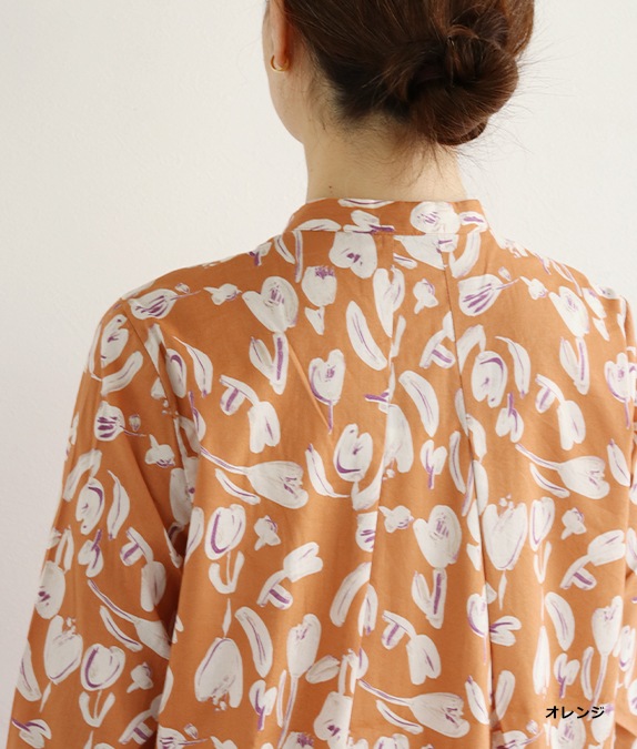 【SALE30％OFF】水彩タッチフラワーブラウス