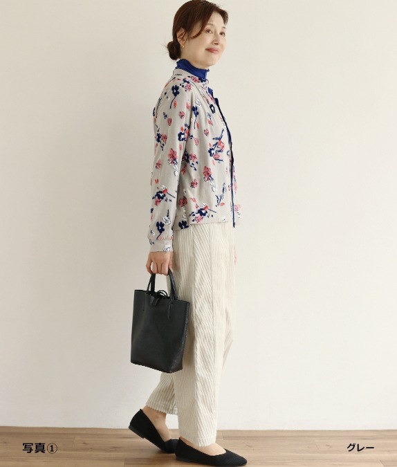 【SALE40％OFF】フラワーベロアカーディガン