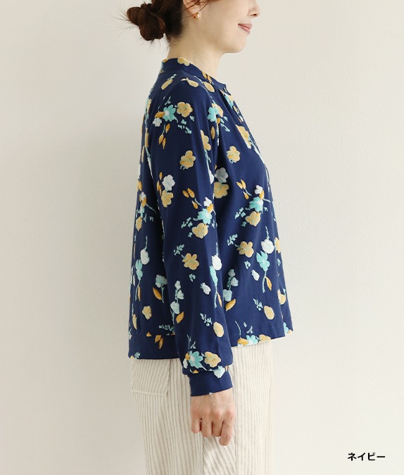 【SALE40％OFF】フラワーベロアカーディガン