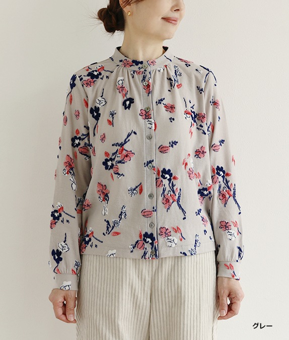 【SALE40％OFF】フラワーベロアカーディガン