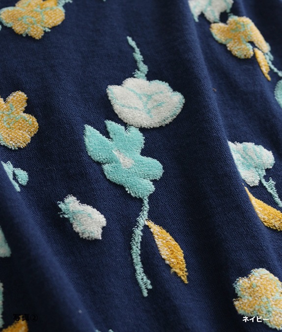 【SALE40％OFF】フラワーベロアカーディガン