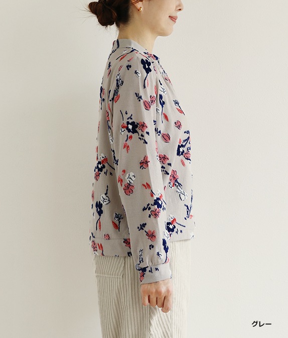 【SALE40％OFF】フラワーベロアカーディガン