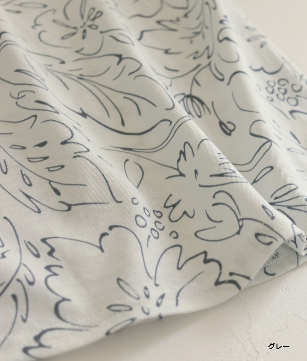 【SALE20%OFF】ラインフラワープルオーバー