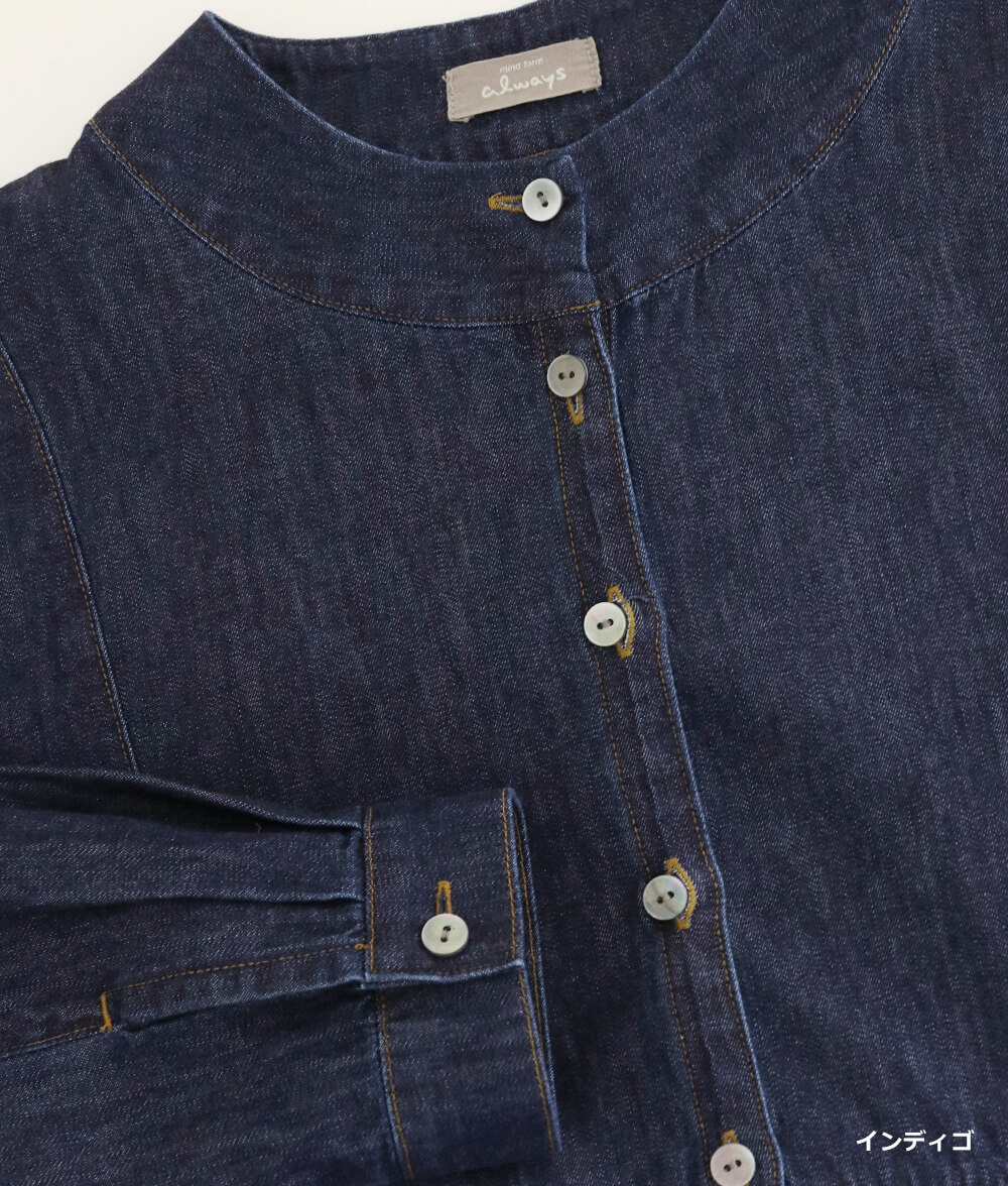 スラブデニムワンピース