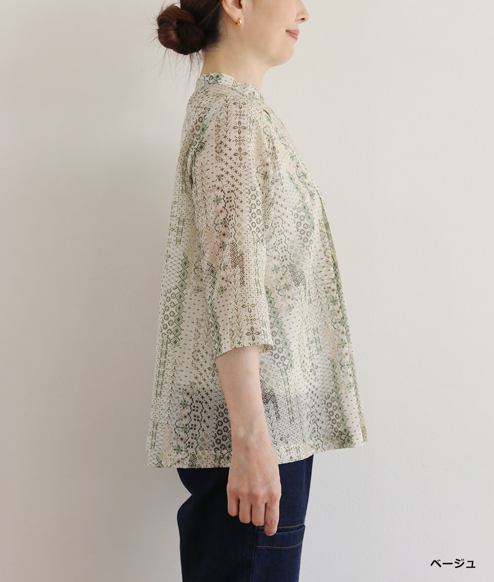 シフォンボイルブラウス