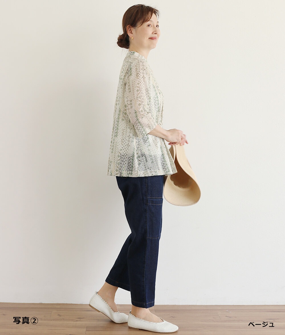 シフォンボイルブラウス