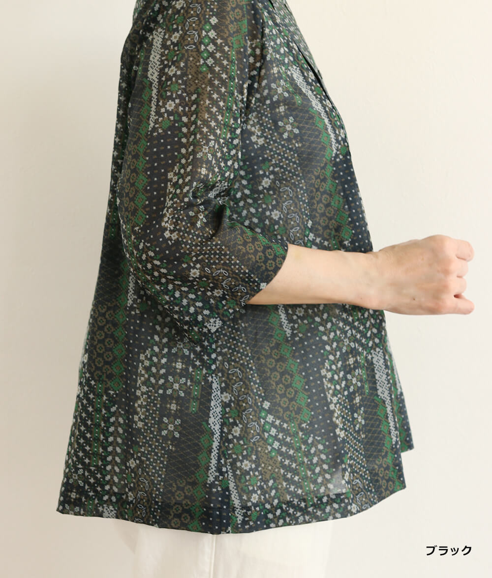 シフォンボイルブラウス