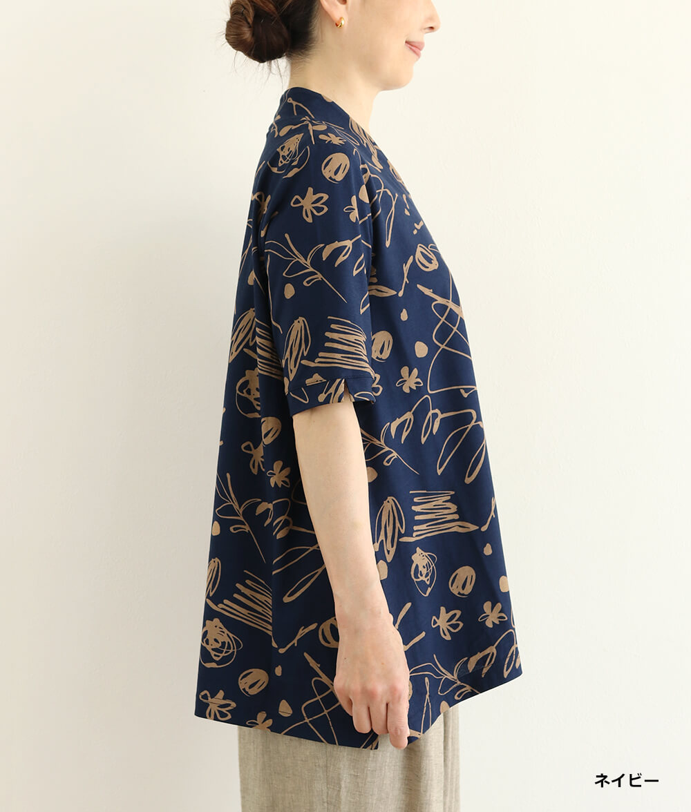 【SALE20%OFF】プリントカットソーチュニック