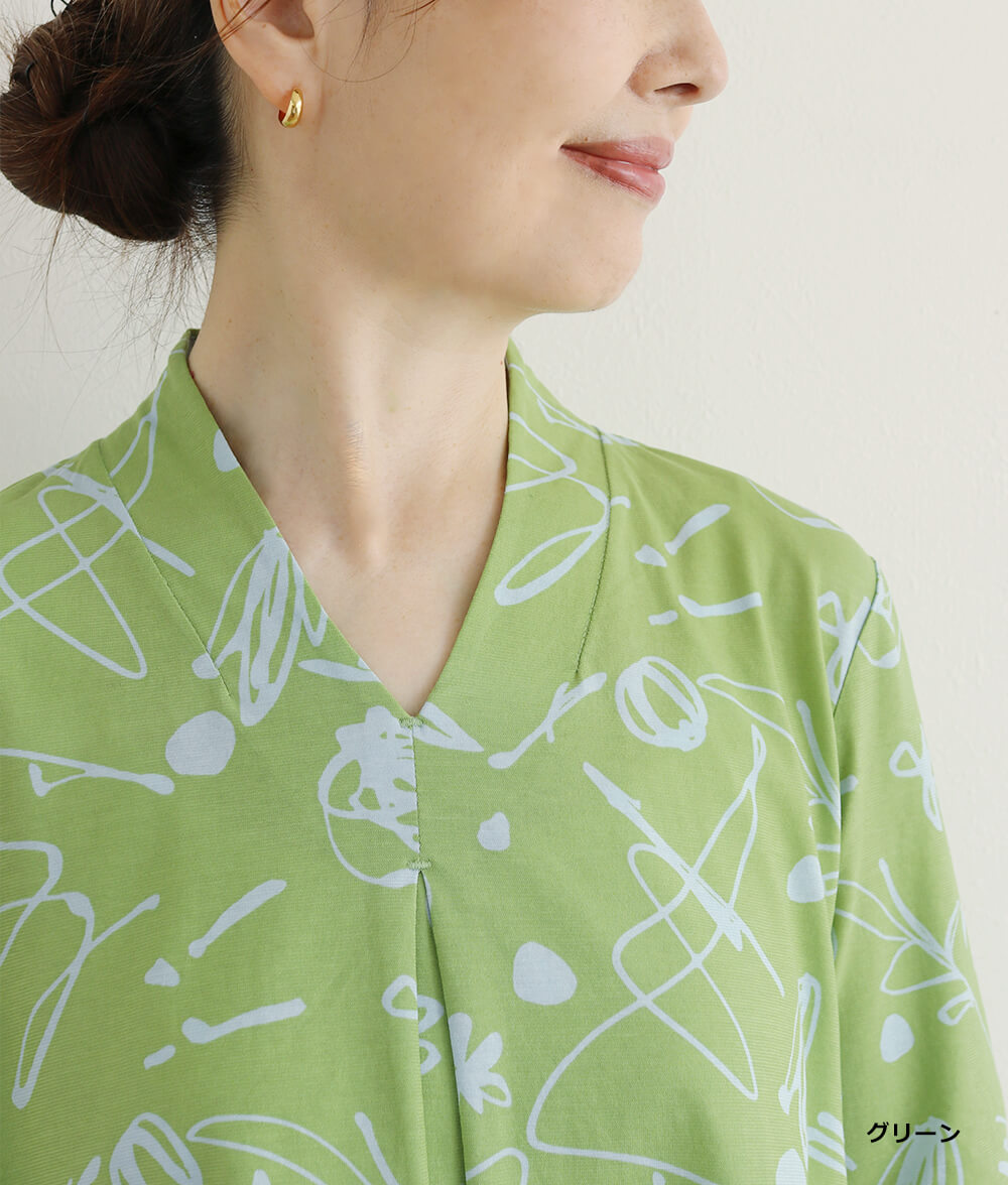 【SALE20%OFF】プリントカットソーチュニック