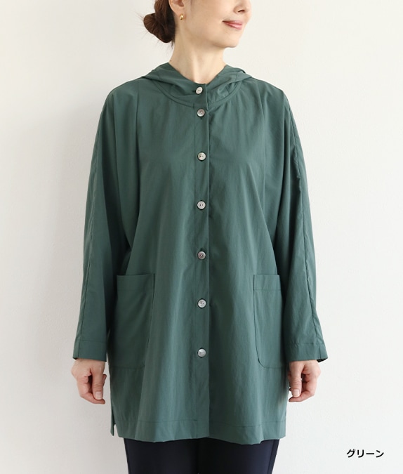 美品LGBフード付きオリーブグリーンジャケット 26-27予約商品 GREENCLOTHING グリーンクロージング | OGA JACKET